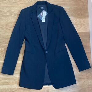 Theory Long Black Blazer NWT